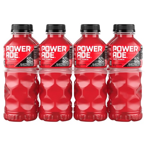 POWERADE Fruit Punch Bottles, 20 fl oz, 8 Pack