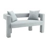 51"Modern Chenille Loveseat Sofa,Comfy Upholstered 2 Seater Sofa With 2 Pillows,Small Loveseat Sofa,Loveseat Couch -Maison Boucle - 4 of 4