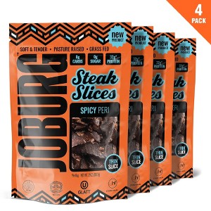 Joburg Meats South African Spicy Peri Peri Biltong, High Protein Keto-Friendly Snacks, Certified Kosher, 2oz. Bags - 4 Pack - 1 of 4