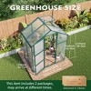 Gulches 6x4 FT Raised Base Polycarbonate Greenhouse Heavy Duty Aluminum Walk in Windproof All Season with Anchor Drainage Outdoor Backyard Green - 2 of 4