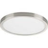Progress Lighting, Everlume, 1-Light, Flush Mount, Brushed Nickel, Edgelit Round Trim Ring - 4 of 4