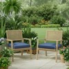 Aoodor Outdoor Dining Chair Cushions Set of 2, Waterproof Patio Furniture Seat Cushions, Outdoor Chair Pads with Ties - 2 of 4