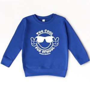 The Juniper Shop SmileyWorld Too Cool For School Toddler Sweatshirt - 1 of 4