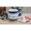 Blue Rose Polish Pottery Ceramika Artystyczna Bubble Mug - 2 of 3