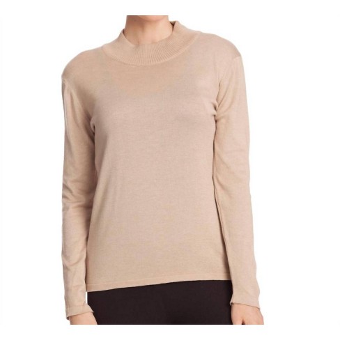 Women's Long Sleeve Mock Neck Pullover - Angel Apparel - image 1 of 2