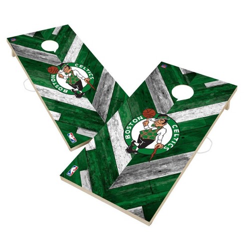 Chicago Teams and Boston Teams cornhole boards