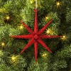 5.8" Christmas Plastic Spike Starburst Ornament Red - Wondershop™ - 2 of 3