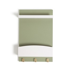 U Brands 11"x17" Modern Wall Organizer Storage Board Forest Fog: Magnetic Acrylic Office Wall Mount with Hardware - 1 of 4