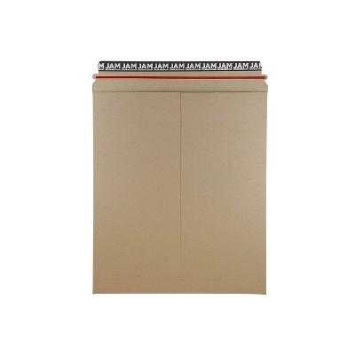 JAM Paper Stay-Flat Photo Mailer Envelopes 12.75x15 Kraft Self-Adh Closure 8866645