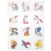 SCS Direct Unicorn & Dragon Glitter Tattoos Kits (24ct) Goodie Bag Party Favors for Valentine's Day Party - Includes Fantasy Themed Temporary Tattoo - 2 of 4