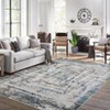 Large Rug,Abstract Print Carpet, Stain-Resistant Contemporary Floor Cover, Foldable Low Pile Decorative Indoor Rug - 2 of 4
