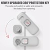 5 Pack Child Proof Refrigerator Lock, Fridge Locks for Kids with Sticky Adhesive Pads - 4 of 4