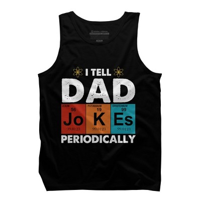 Men's Design By Humans Vintage I tell dad jokes periodically By Avocato Tank Top