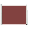 vidaXL Patio Retractable Side Awning 55.1"x196.9" Brown - 2 of 4