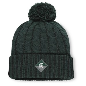 NCAA Michigan State Spartans Saige Knit Cuffed Pom Beanie: Acrylic Midweight, Tagless - 1 of 3