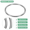 Unique Bargains Dream Catcher Stainless Steel Macrame Wreath Floral Round Metal O Rings 2 PCS - 2 of 4