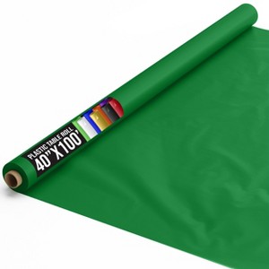 Crown Display 40 inch x 100 Feet Disposable Plastic tablecloth roll - 1 of 4