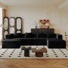 136.22" Corduroy Modular Boneless U-Shaped Sectional Sofa with 2 Ottoman, High-Density Memory Foam, Flexible Configurations, Plush Cushions - 2 of 4