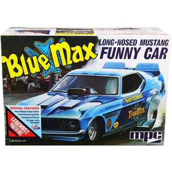 Skill 2 Model Kit "Blue Max" Long Nose Mustang Funny Car 1/25 Scale Model Car by MPC