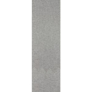 TOWN & COUNTRY BASICS Pax Herringbone Textured Solid Everwash® Washable Runner Area Rug, Low Pile, Non-Slip, Pet & Family Friendly, Grey, 2'5"x10'2" - 1 of 4