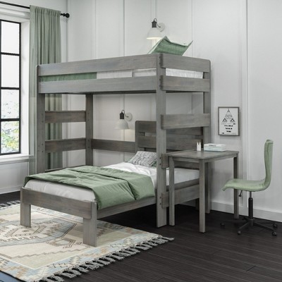 Toddler Crib Bunk Bed Target, Creekside Chestnut Twin Full Step Bunk Bed With Desk