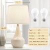 GTCLIGHTING Table Lamp Set of 2, 18.63” ModernCeramic Table Lamp Beside Lamps Nightstand Lamp for Living Room, Bedroom & Office - 2 of 4