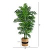 Nearly Natural 6-ft Curvy Parlor Artificial Palm Tree in Handmade Natural Cotton Planter - 2 of 4