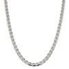 Black Bow Jewelry Mens 7.4mm Sterling Silver Solid Flat Cuban Anchor Chain Necklace - 2 of 4