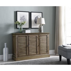 Kings Brand Furniture Antique Wash Rustic Wood Buffet Sideboard Console Table With Storage - 1 of 4