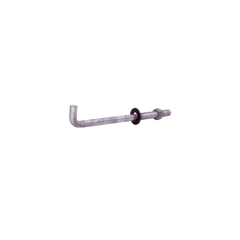Grip-Rite 1/2 in. D X 8 in. L Steel Hook Head Anchor Bolts 50 pk, 1 of 2