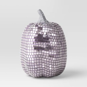Disco Glass Pumpkin Figurine - Hyde and EEK! Boutique™ Lavender - 1 of 3