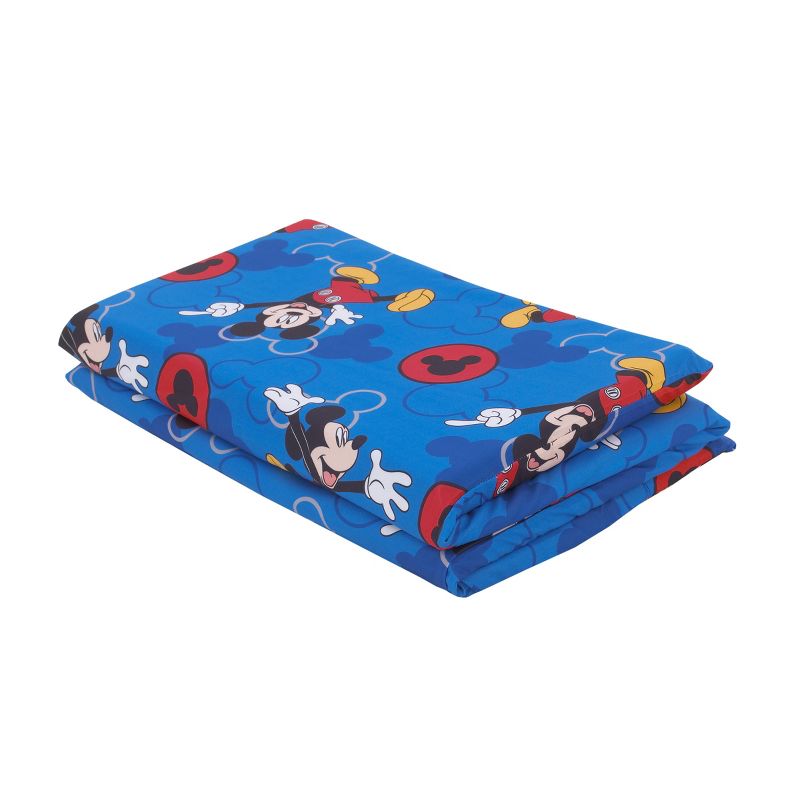 Disney Mickey Mouse Blue and Grey Preschool Nap Pad Sheet, 4 of 5