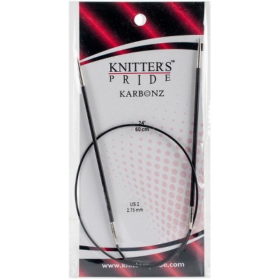 Knitter's Pride-Karbonz Fixed Circular Needles 24"-Size 2/2.75mm