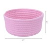 Unique Bargains Handcrafted Odorless Cotton Rope Chic Appearance Storage Basket 1 Pc - 2 of 4