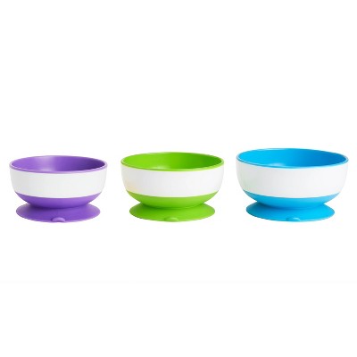 Munchkin 3pk Stay-Put Suction Bowls