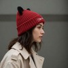 Anna-Kaci Women's Cat Ear Knit Beanie - Faux Fur Ears with Heart Whisker Embroidery for Cute Casual Winter Wear - 2 of 4