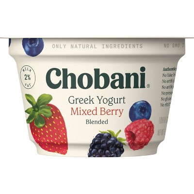 Chobani Mixed Berry Blended Low Fat Greek Yogurt - 5.3oz