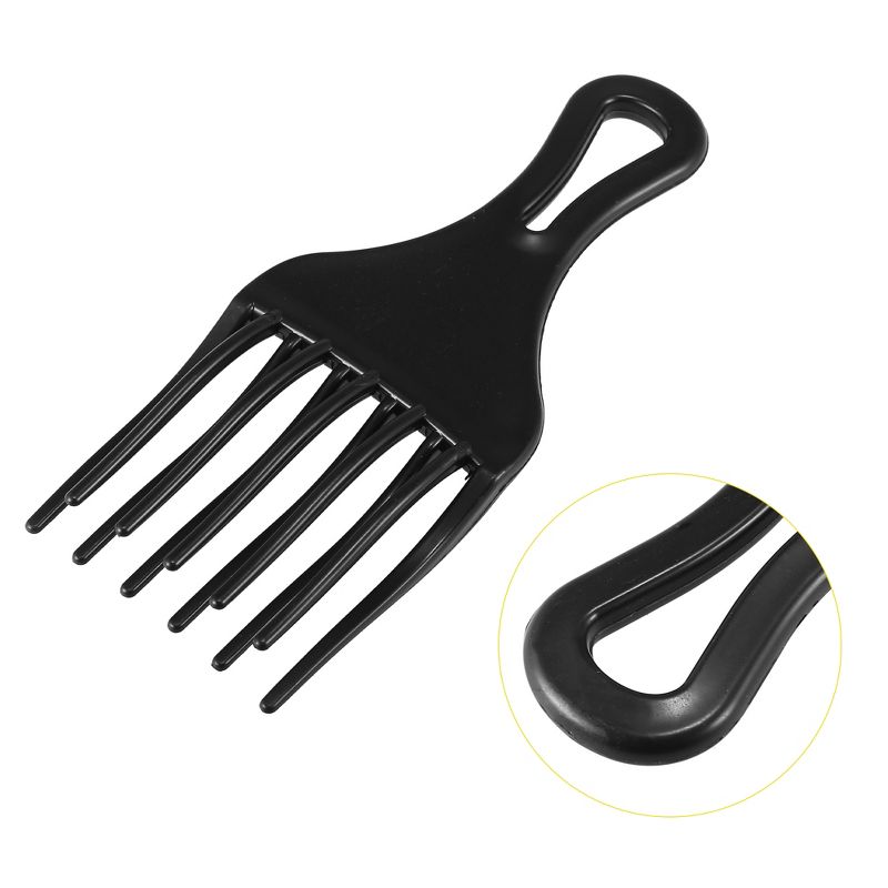 Unique Bargains Afro Hair Pick Comb Hair Fork Comb Hairdressing Styling Tool for Curly Hair for Men Women Plastic, 3 of 5
