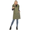 Women's Diamond Quilted Hooded Puffer Vest - White Mark - 4 of 4