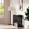 Vynxaria 46" Solid Wood Narrow Console Table in Black for Living Room & Foyer - 2 of 4