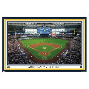 Trends International MLB Milwaukee Brewers - American Family Field 22 Framed Wall Poster Prints - 1 of 4