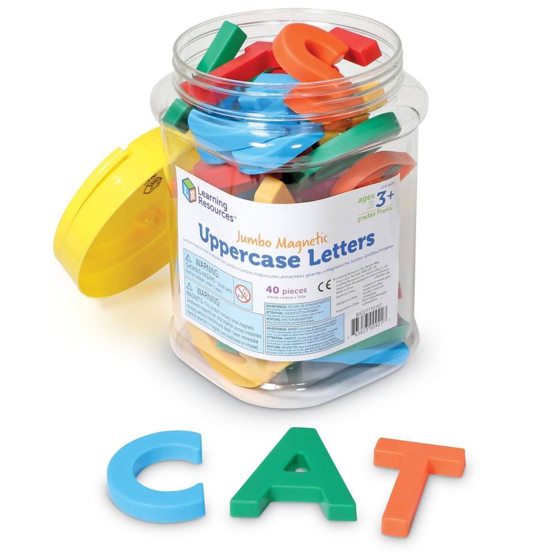 Learning Resources Jumbo Uppercase Magnetic Letters, 1 of 6