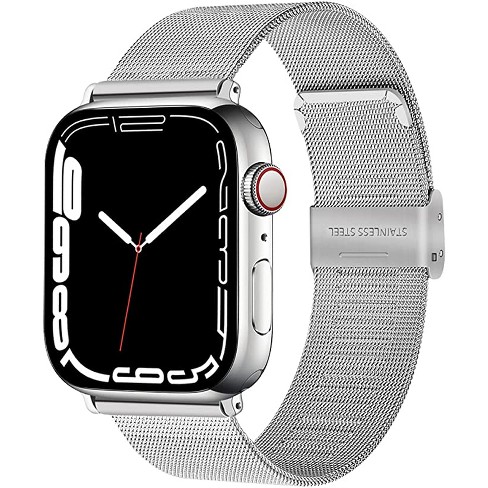 Rabini Metal Magnetic Band Compatible with Apple Watch 38mm 40mm 41mm 42mm  44mm 45mm 49mm, Rainbow Stainless Steel Mesh Loop Bands for iWatch SE Ultra  Series 8 7 6 5 4 3