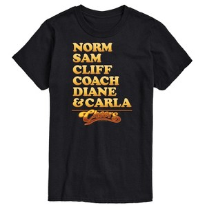 Men's - Cheers - Sam Cliff Norm Coach Diane And Carla Short Sleeve Graphic T-Shirt - 1 of 4