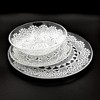 Slickblue Handmade Lace Pattern Glass Dinnerware Set - 12 or 16 Pieces in Clear - image 2 of 4