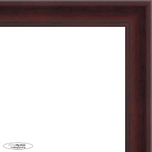 PosterPalooza | Linear Brown Picture Frame - UV Acrylic, Foam Board Backing, Hanging Hardware - 1 of 4