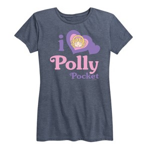 Women's - Polly Pocket - I Love Polly Pocket Short Sleeve Graphic T-Shirt - 1 of 4