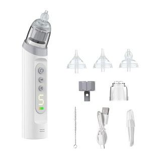 Electric Baby Nasal Aspirator Soothing Music & Light For Babies Infant Kids, Lightweight, Adjustable Suction & 3 Silicone Tips, USB-C Rechargeable - 1 of 4