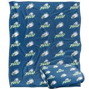 Florida Gulf Coast University Logo Pattern Silky Touch Blanket White 50x60 - 1 of 4