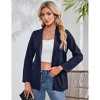 Clearlove Womens One Button Blazer Casual Open Front Long Sleeve Suit Jackets Business Work Office Blazers - 2 of 4